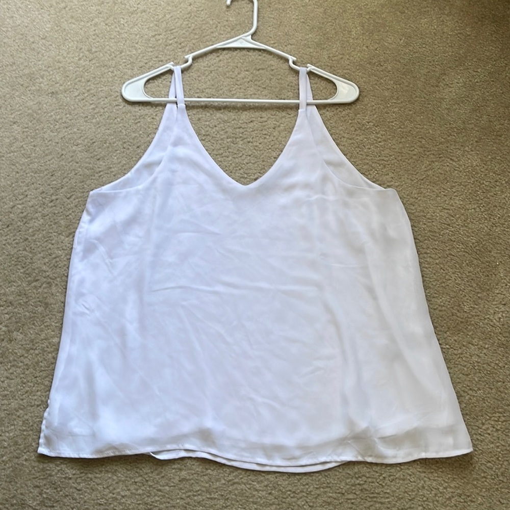Flowy White Tank